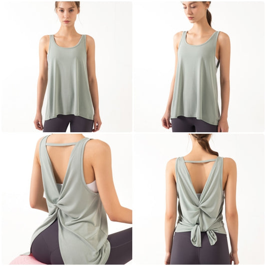 Quick-drying Loose Fitting Women's Sleeveless Pilates Top